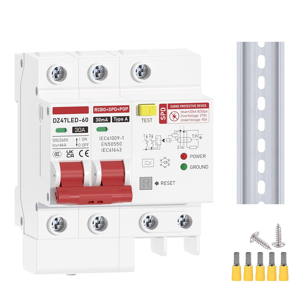 Overload Protection Residual C - Din Rail Circuit Breaker ulasan dan harga