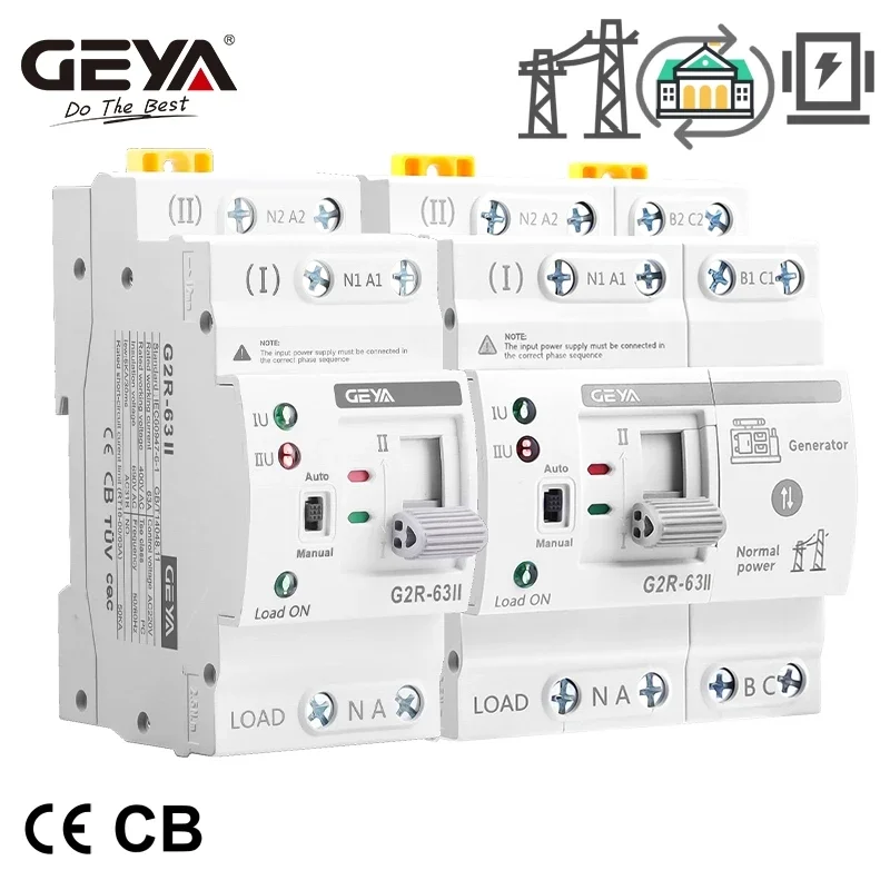 GEYA G2R Smart ATS Din Rail Du - Din Rail Circuit Breaker ulasan dan harga