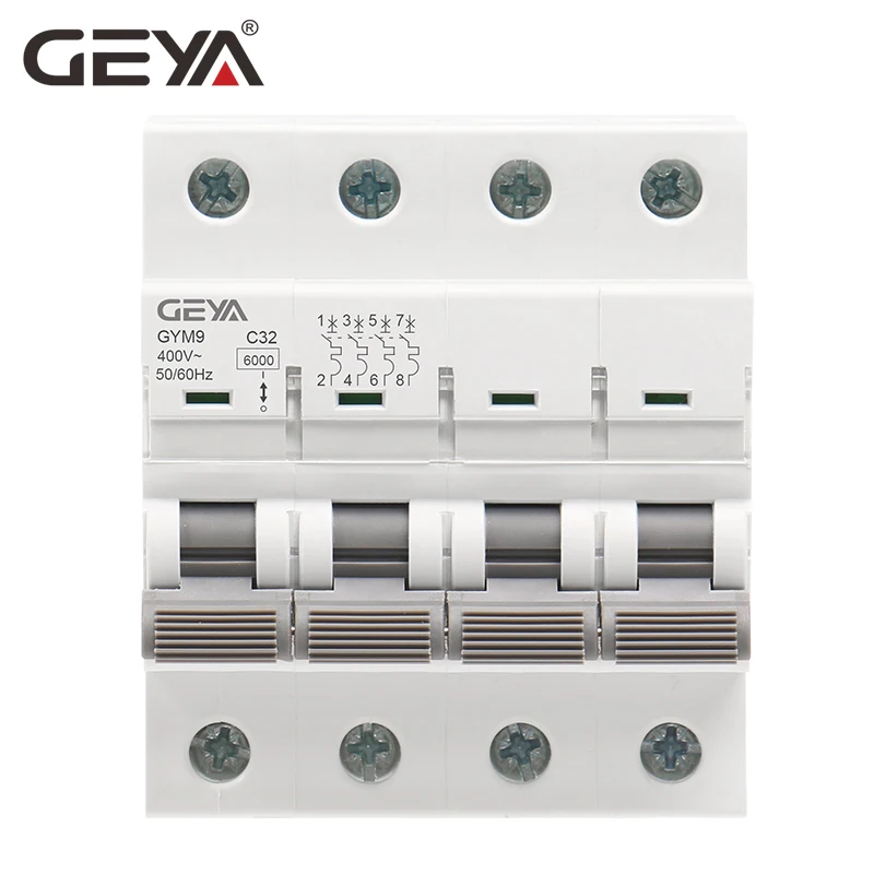 GEYA GYM9 4P MCB 6A-63A 6KA Br - Din Rail Circuit Breaker ulasan dan harga