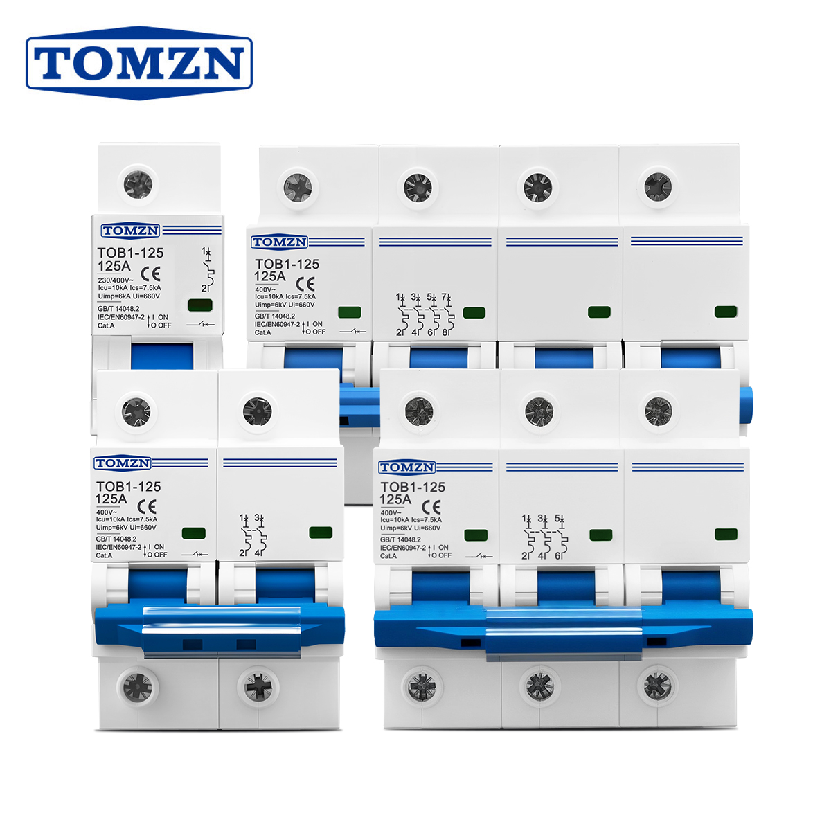 1P 2P 3P 4P 400V AC High-curre - Din Rail Circuit Breaker ulasan dan harga