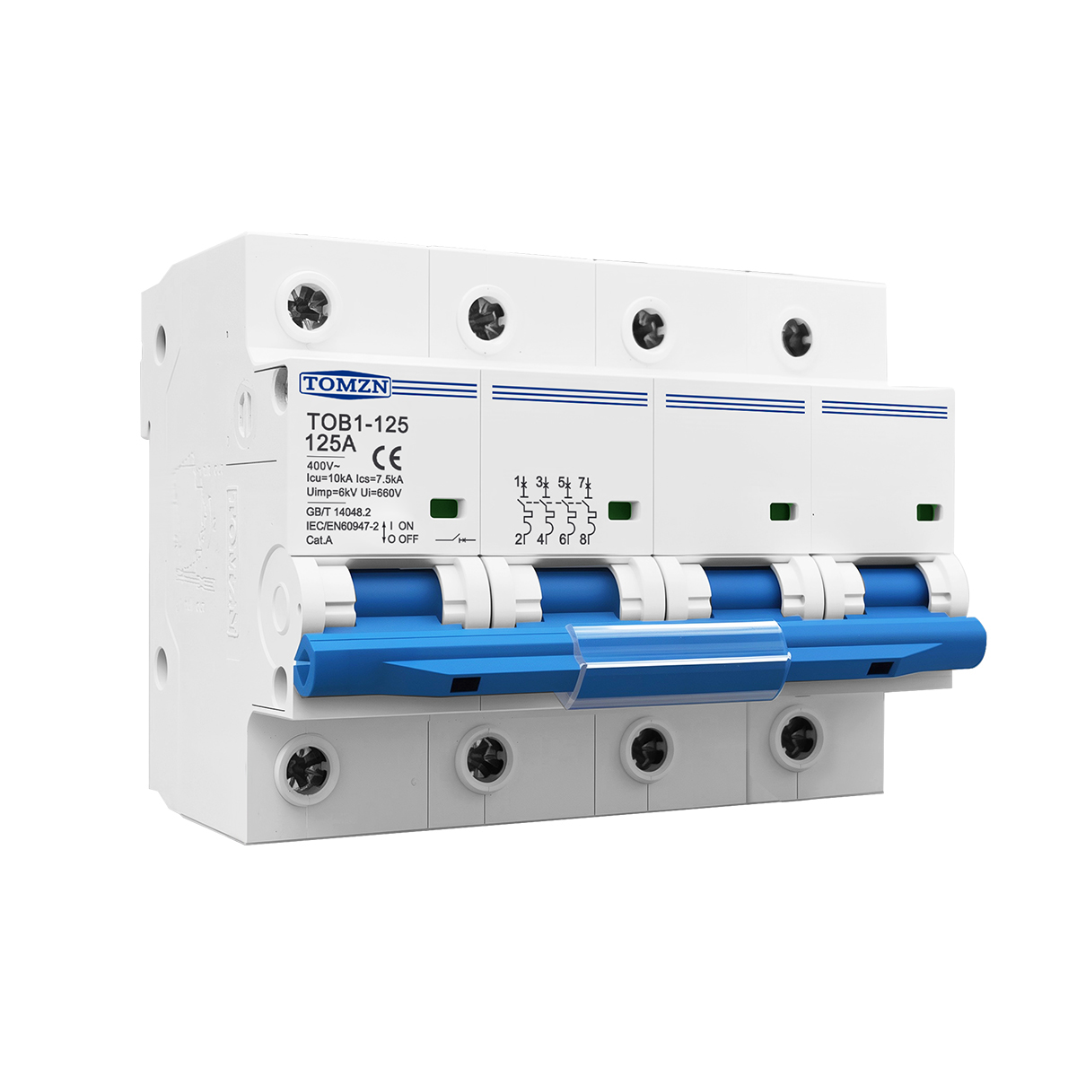 1P 2P 3P 4P 400V AC High-curre - Din Rail Circuit Breaker ulasan dan harga